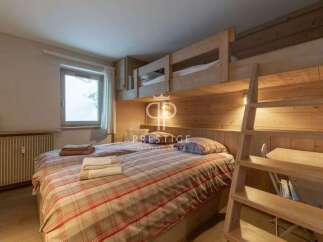 Discover a cozy bedroom with a unique bunk bed setup, perfect for family or group stays.