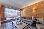 Discover a cozy living space with stunning mountain views.