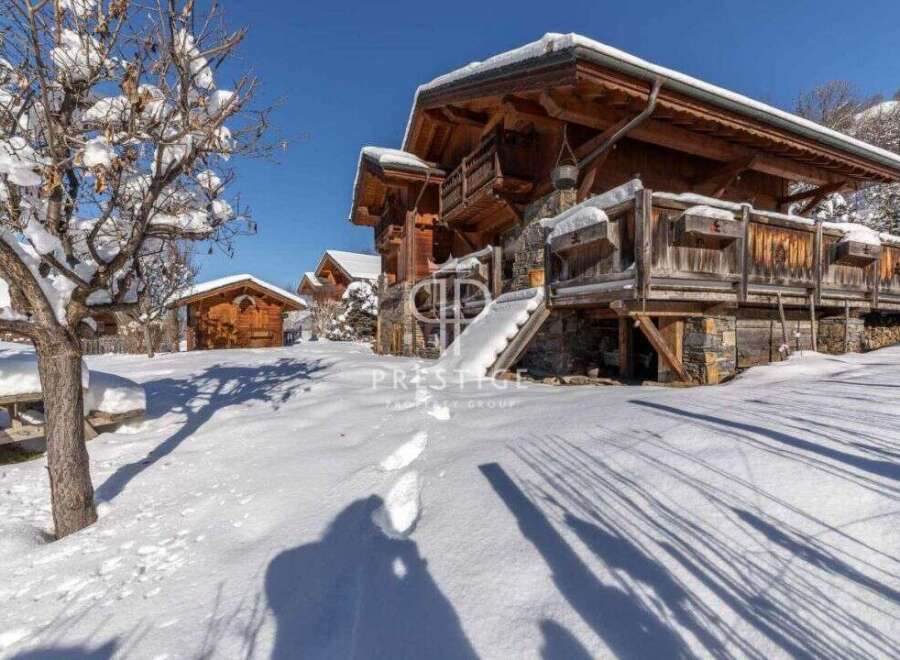Discover a stunning chalet nestled in a winter wonderland.
