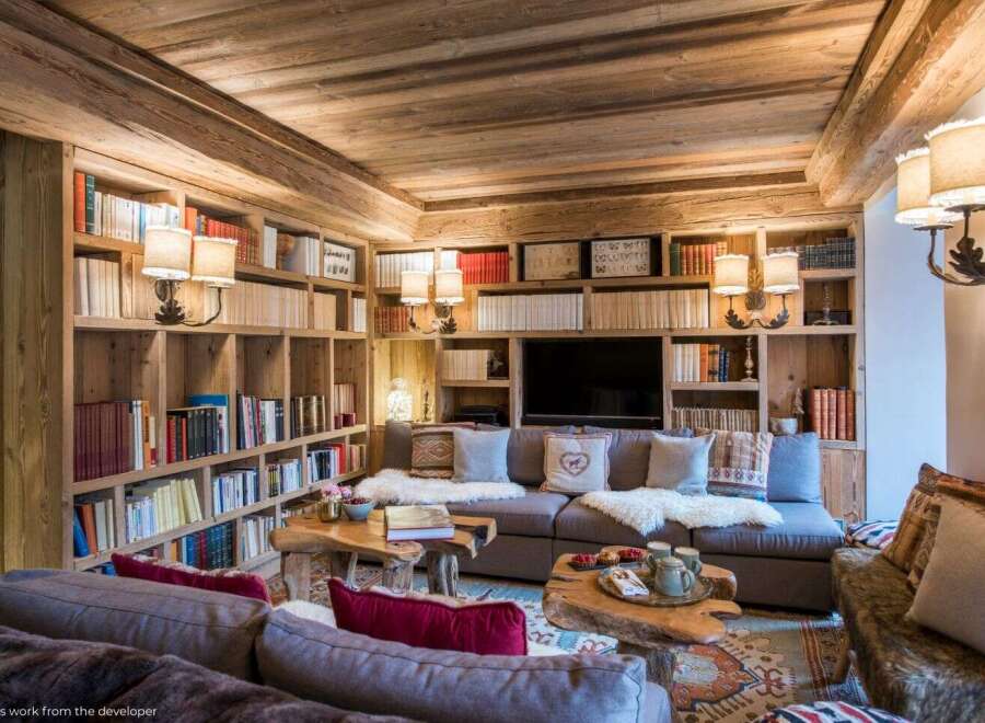 Step into a cozy haven with this stunning living room.