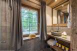 Experience rustic elegance in this stunning bathroom.