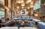 Experience the epitome of rustic luxury in this stunning wooden chalet.