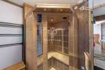 Indulge in ultimate relaxation with this luxurious sauna, a perfect addition to your dream home.
