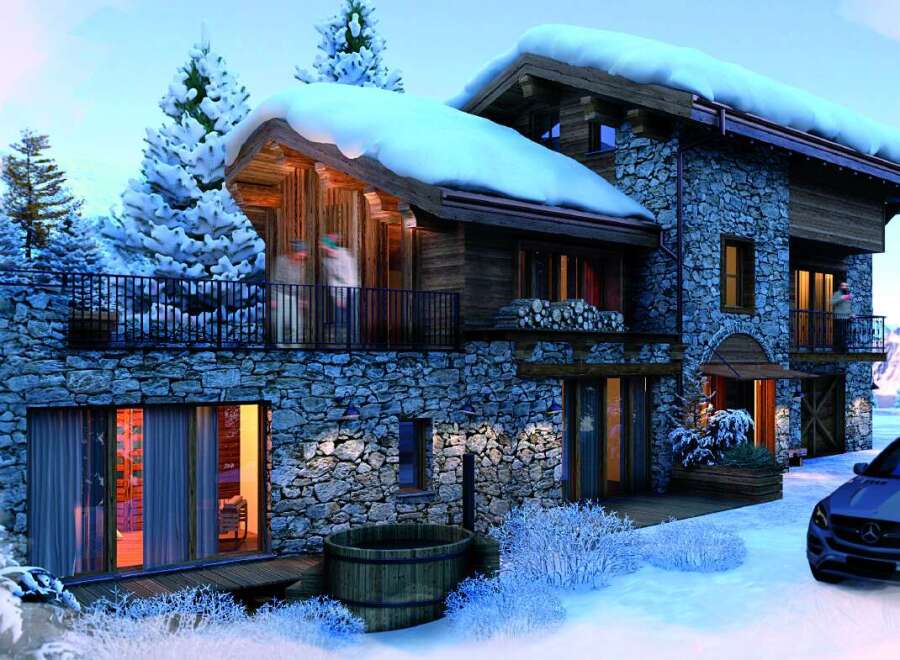 Experience the ultimate winter getaway in this stunning stone chalet.
