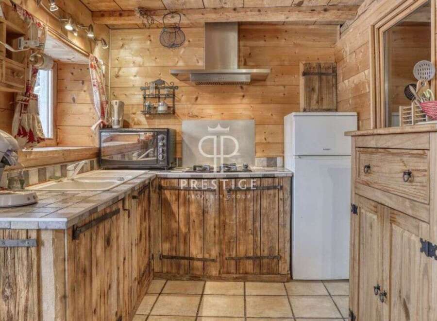 Step into rustic charm with this cozy kitchen.