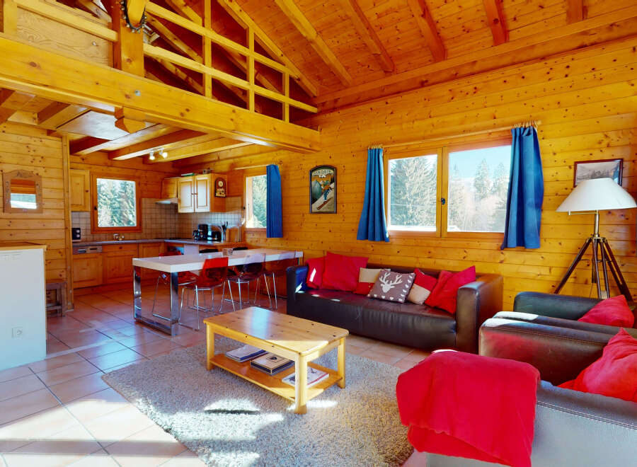 Experience the warmth of this charming wooden cabin, perfect for a cozy getaway.