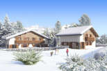 Experience the charm of winter in this stunning chalet.