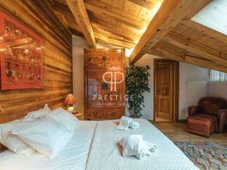 Experience rustic charm in this stunning bedroom.