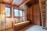 Cozy cabin retreat with stunning mountain views.