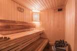 Step into relaxation with this stunning sauna.