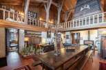 Experience rustic elegance in this stunning wooden chalet.