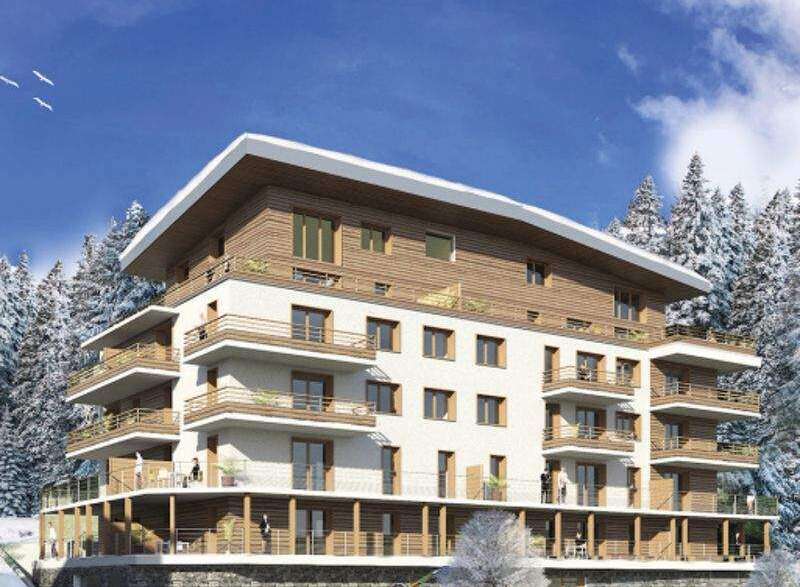 Discover your dream ski chalet! This stunning property boasts a modern design with spacious balconies offering breathtaking mountain views.