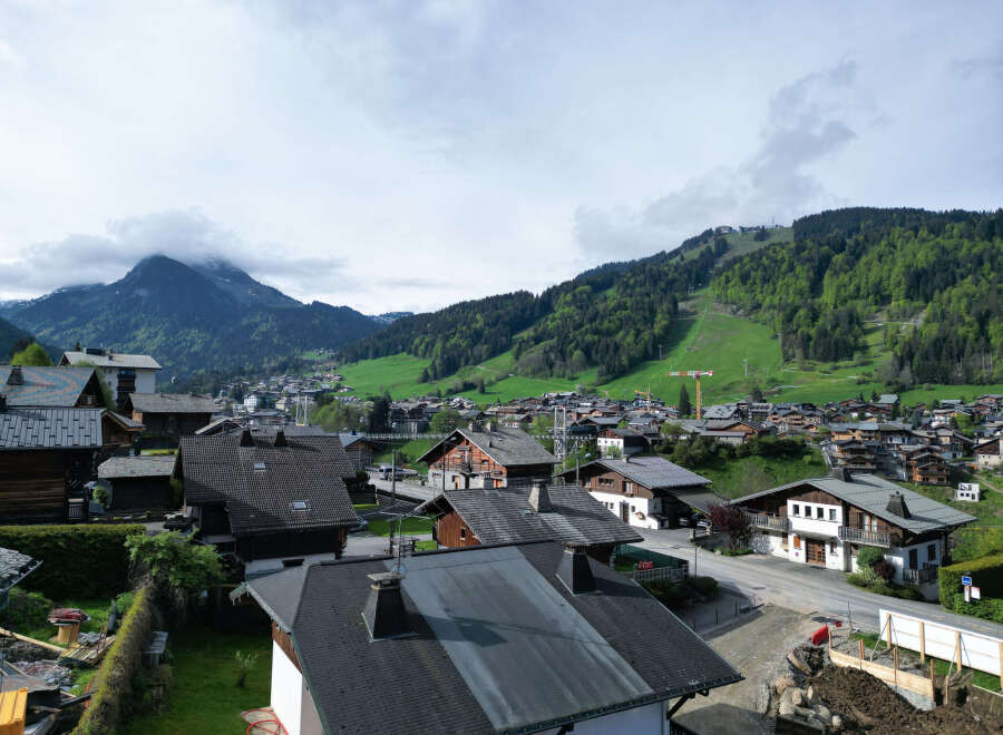Nestled in a picturesque mountain village, this property offers stunning views of the surrounding landscape.