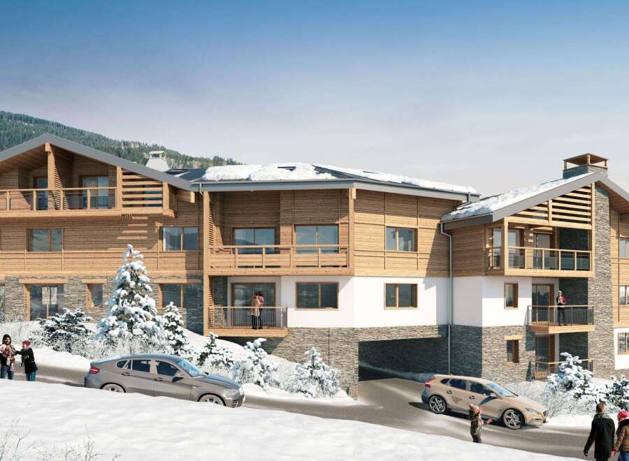 Experience luxury living in this stunning chalet nestled in a picturesque winter wonderland.