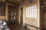 Step into a cozy haven with this charming wooden interior.