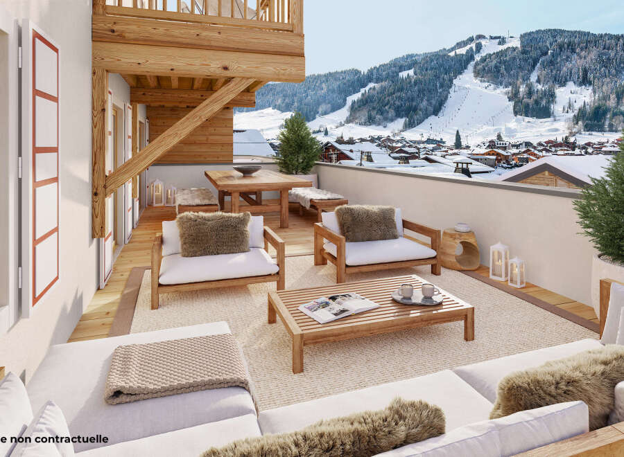 Enjoy breathtaking mountain views from this stunning chalet-style property.