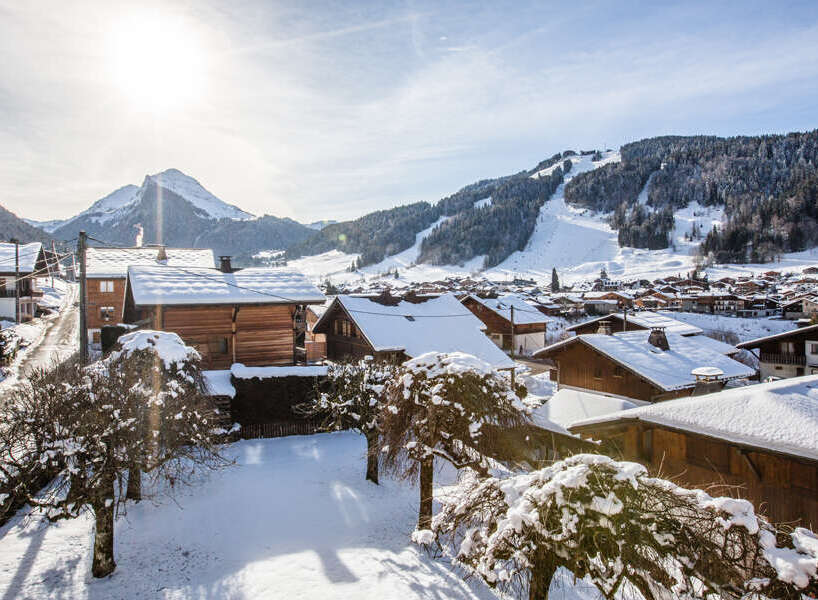 Experience the charm of a winter wonderland in this picturesque village.