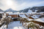 Experience the charm of a winter wonderland in this picturesque village.