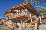 Experience luxury living in this stunning wooden chalet.