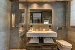 Experience luxury in this stunning bathroom.