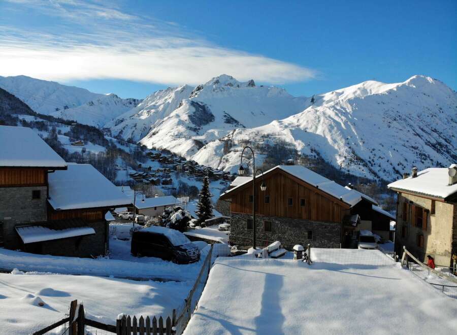 Experience the ultimate winter getaway in this charming mountain property.