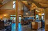 Experience rustic luxury in this stunning log cabin home.