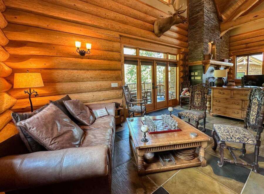 Step into rustic luxury with this stunning log cabin.