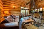 Step into rustic luxury with this stunning log cabin.