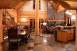 Step into luxury with this stunning log cabin home.