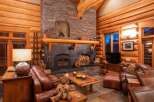 Experience rustic luxury in this stunning log cabin.