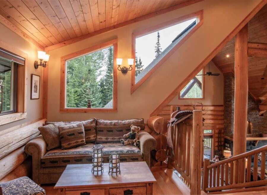 Experience rustic charm in this stunning cabin retreat.