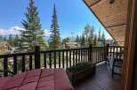 Enjoy breathtaking mountain views from this stunning balcony.