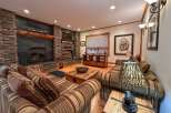 Step into rustic elegance with this stunning living room.