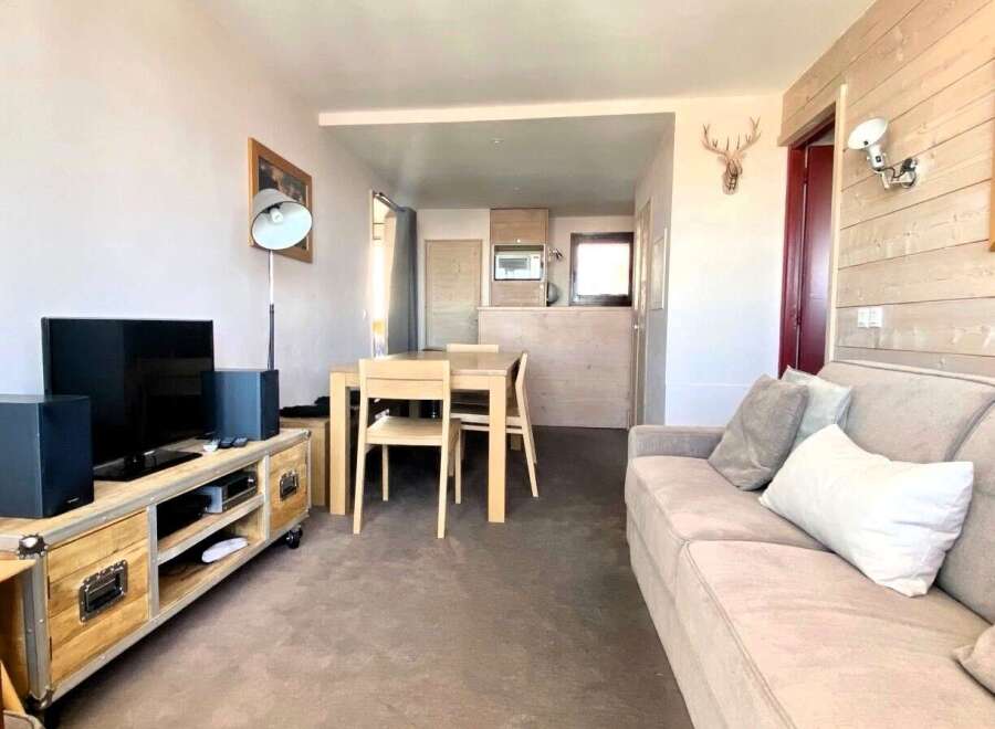 Discover a cozy living space with a modern touch.