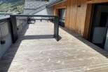 Enjoy breathtaking mountain views from this stunning deck.