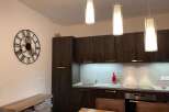 Modern kitchen with sleek design.