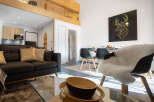 Discover a stylish living space with a modern design.