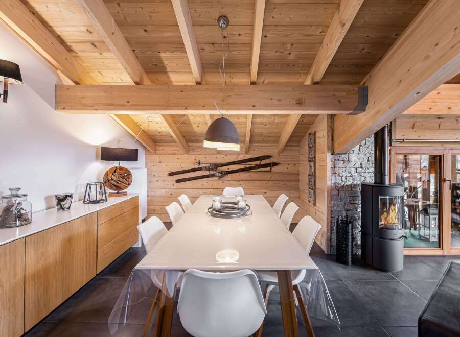 Experience rustic elegance in this stunning chalet.