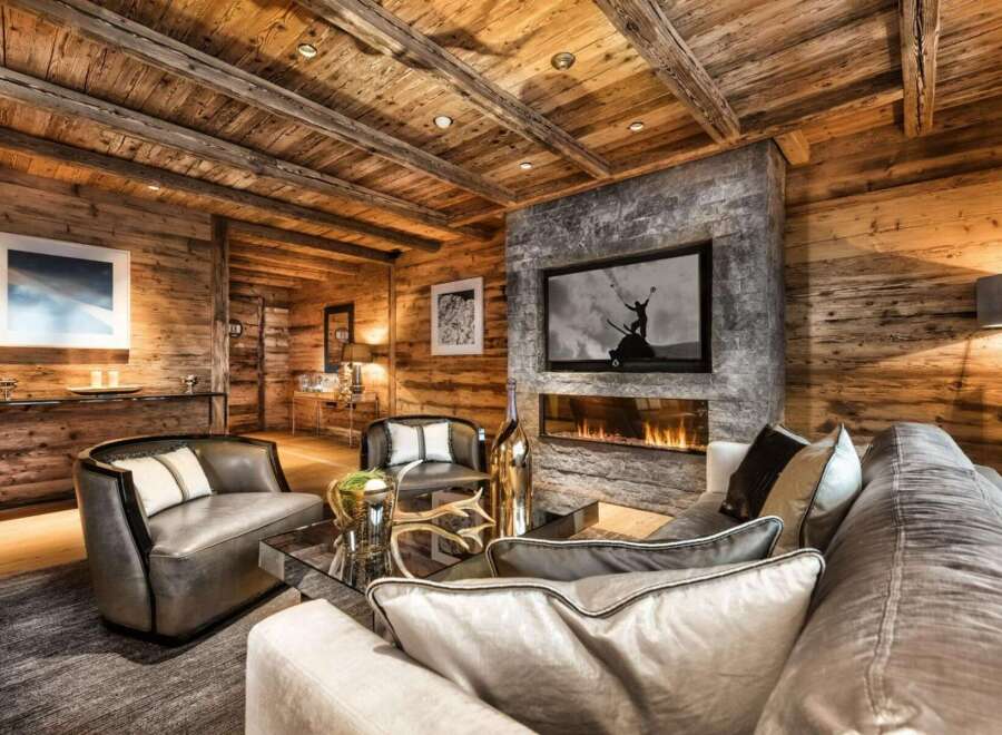 Experience the ultimate in rustic luxury with this stunning living space.