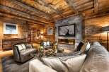 Experience the ultimate in rustic luxury with this stunning living space.