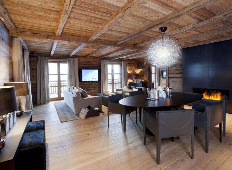 Experience luxury in this stunning chalet-style living space.