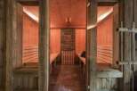 Experience ultimate relaxation in this luxurious sauna.