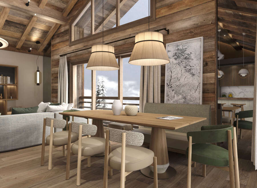 Experience the epitome of rustic elegance in this stunning chalet.