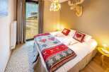Cozy bedroom with a charming design.