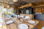 Experience luxury in this stunning property, featuring a beautifully designed dining area perfect for gatherings.