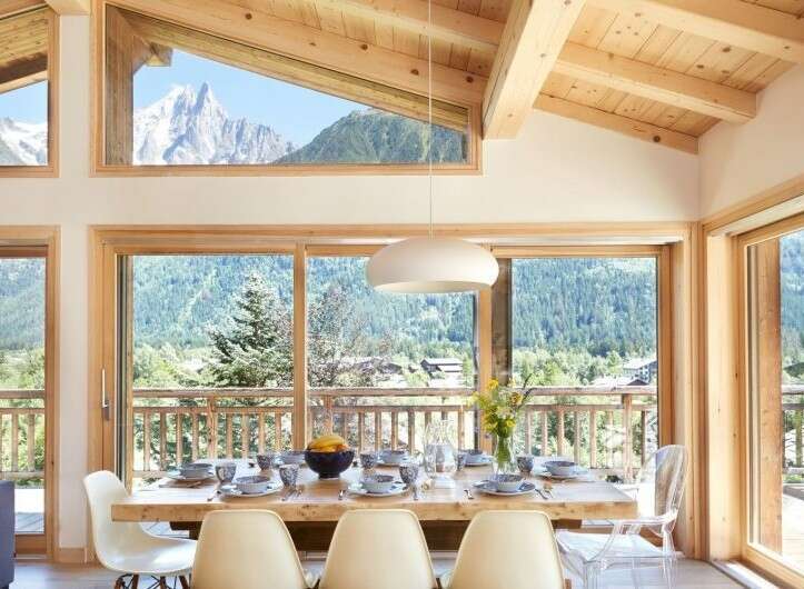 Experience breathtaking mountain views from this stunning property.