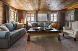 Experience rustic charm in this cozy living room.