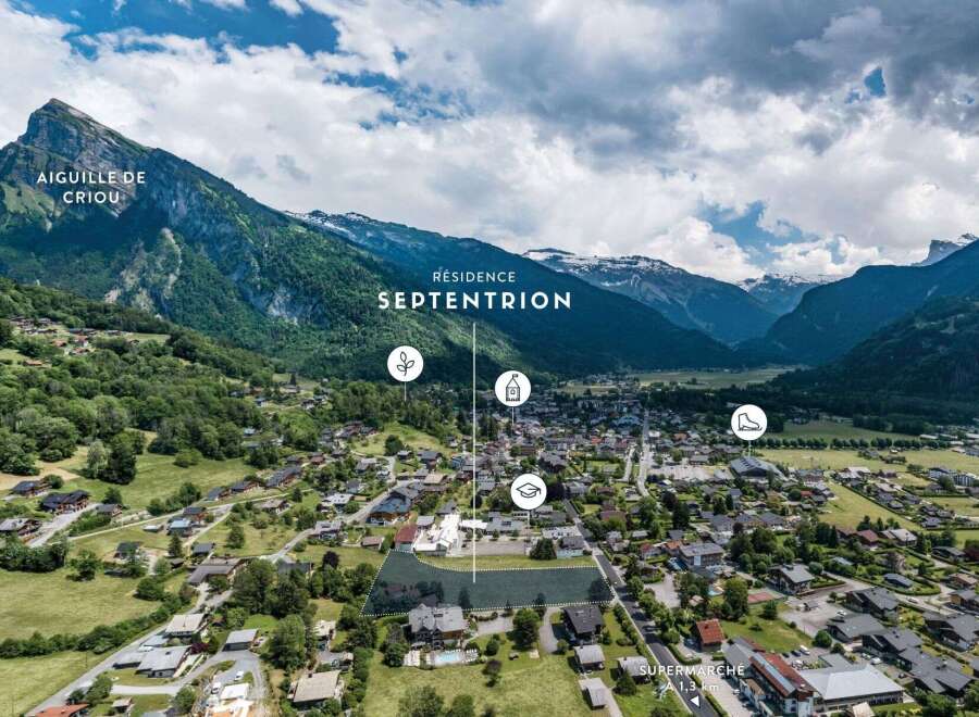 Discover Résidence Septentrion, a stunning new development nestled in a picturesque mountain village.