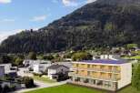 Discover a stunning property nestled in a picturesque mountain setting.