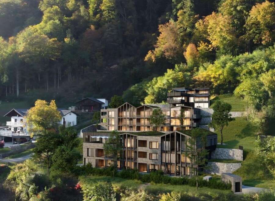 Discover a stunning architectural masterpiece nestled in a serene, natural setting.